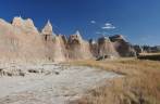 Terreno desértico do Badlands National Park, em South Dakota, nos Estados Unidos